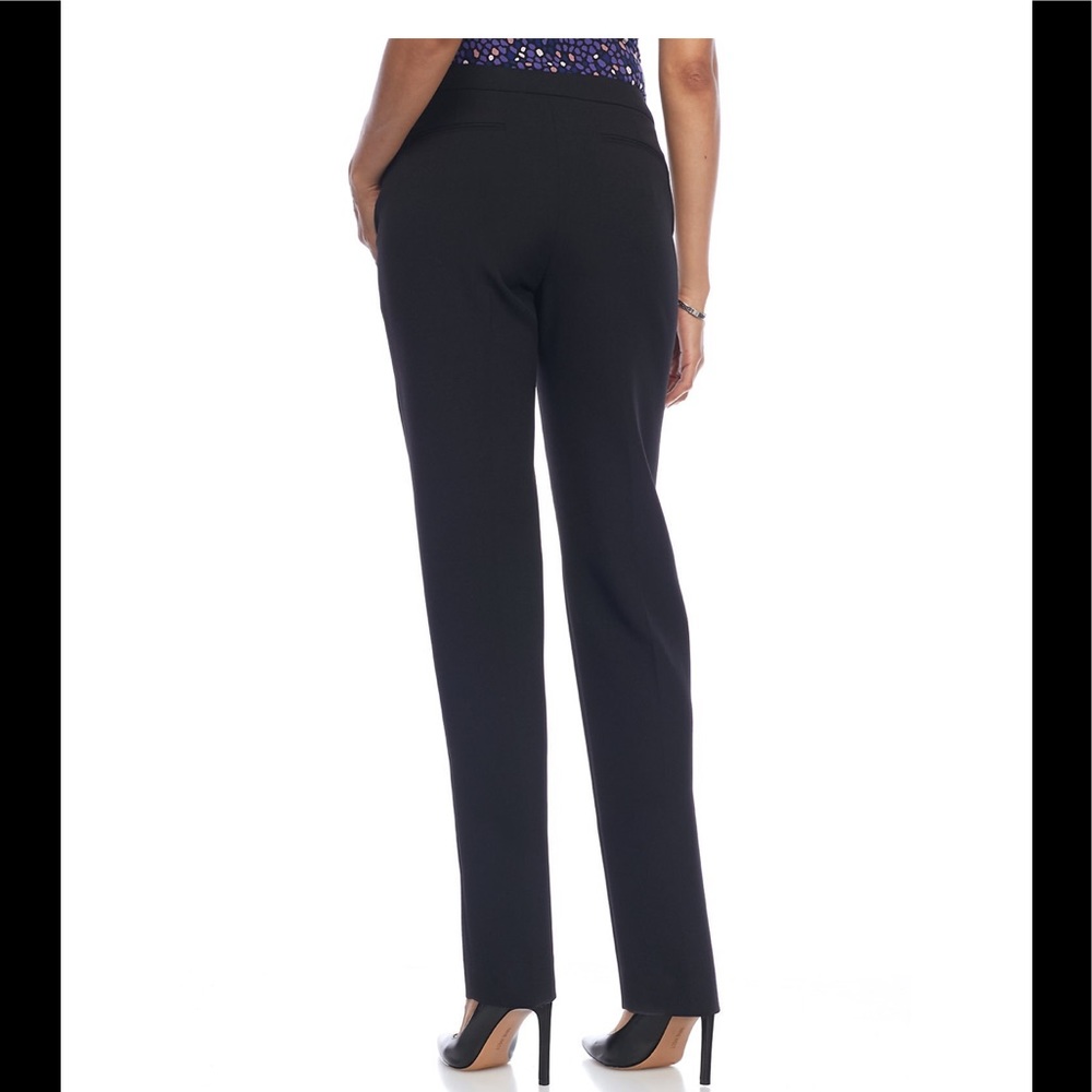 NWT Anne Klein Flat Front Black Trousers